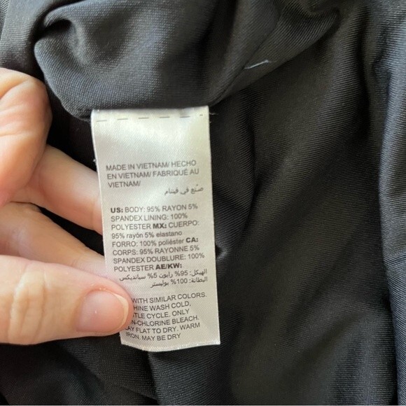 Chico’s Cheetah Print Short Sleeve Zipper Back Slitted Sides Dress Cream Black 0 - Picture 6 of 12